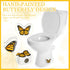 2 Pack Honeydak Toilet Bolt Caps Decorative Butterfly Toilet Bolt Screw Covers Cute Ceramic Bathroom Decor Fun Themed