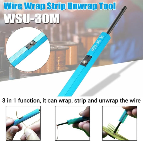 WSU-30M Metal Wire Wrap Tool, Multifunction Strip/Unwrapping Utensil for Repairing Service