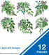 Schoolgirl Style Simply Boho 12-Piece Extra Large Greenery Bulletin Board Cutouts, Greenery Leaves with Black and White Bows Cutouts for Bulletin Board, Boho Greenery Classroom Décor by Schoolgirl Style