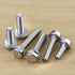 M5-0.8 x 25mm Hex Flange Bolt, DIN6921, 30-Pack, 304 Stainless Steel, Serrated Locking Flange, 1" Thread Length