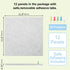 Large Felt Wall Tiles Cork Board, 47"x35", 12 Pack with 48 Adhesive Tabs, 60 Push Pins, Light Grey Alternative for Home