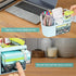 Desk Organizer with Drawer, Pen Organizer for Desk, Small Pencil Holder with 2 Drawers + 4 Compartments (Blue)