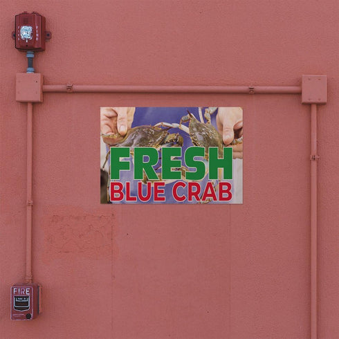 Fastasticdeals 36x24Inches Decal Stickers Multiple Sizes Fresh Blue Crab Outdoor Advertising Printing Industrial Vinyl