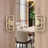 DLOULP 4Pcs Drawer Pulls Metal Dressers Knob Cupboard Handle Modern Furniture Handle Simple Square Bedside Cabinet Pull