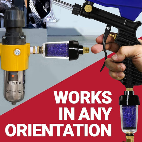 LE LEMATEC Air Compressor Dryer, Desiccant Filter for Pneumatic Tools, 150 PSI (ZN312E-3 1/4")