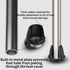 0.75 Inch 8 Heavy Duty Rubber Chair Leg Caps - PCS Non-Slip Furniture Floor Protectors with Metal Inserts for Wood