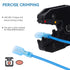 HKS 400PCS Nylon Spade Quick Disconnect Connector Kit - Male and Female Electrical Wire Connectors