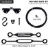 SANKINS Black Anti-Sag Gate Kits for Wooden Fence, Gate Support Cable Kit Hardware, 1 Pack Outdoor Repair Kit