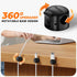 Yocice 6 Pack Spring Cable Clips,Cord Organizer with Clasp Lock Desk Cable Management Cord Holder Adhesive Phone