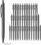 Pens Bulk, 50 Pack No Bleed Black Click Pens, Wholesale Retractable Ballpoint Pens, Medium Point, Smooth Ink