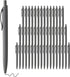 Pens Bulk, 50 Pack No Bleed Black Click Pens, Wholesale Retractable Ballpoint Pens, Medium Point, Smooth Ink