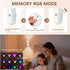 Tcwhniev Set 2, Dimmable Peel and Stick Sconces of Motion Sensor Wall Light Indoor, USB Rechargeable RGB Wall Lamps