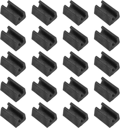 Xhziy 10 mm/0.4inch U-Shaped Chair Legs Rectangular Plastic Furniture Feet Plastic Foot Pads