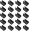 Xhziy 10 mm/0.4inch U-Shaped Chair Legs Rectangular Plastic Furniture Feet Plastic Foot Pads