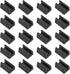 Xhziy 10 mm/0.4inch U-Shaped Chair Legs Rectangular Plastic Furniture Feet Plastic Foot Pads