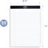 Legal Notepads 8.5 x 11, Pack of 3 - Perforated Wide Ruled Writing Pad, 50 Sheets Per Notebook