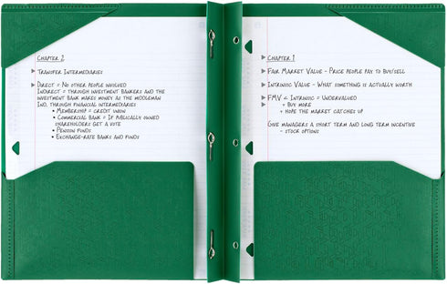 Five Star 2 Pocket Folders, 4 Pack, Plastic Folders with Stay-Put Tabs and Prong Fasteners, Holds 8-1/2" x 11" Paper, Writable Label, Black, Fire Red, Forest Green, Pacific Blue (38048)