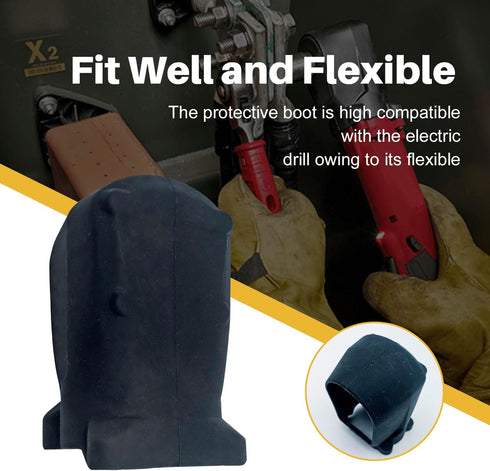 49-16-2564 Rubber Protective Boot, Durable Shield for Milwaukee Impact and Dust Protection of Power Tools