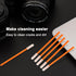 Wellgler's 200pcs Foam Cleaning Swabs, Multi-Purpose Cleanroom Foam Tip Cleaning Swab Kit (Orange)