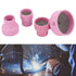 TIG Welding Cup, Ceramic Welding Cup Ceramic TIG Cup Kit Set 12# 14# 16# 24# 2.4mm Center Hole Inner Dia for Welding Equipment