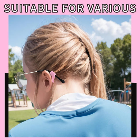 YGDZ Glasses Strap, 8 Pack Kids Eyeglasses String Holder, Silicone Elastic Sports Strap with Ear Grip Hooks, 8 Colors