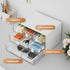 Marbrasse Desk Organizer with 6 Drawers, 3 Tier Stackable Plastic Makeup Storage for Office, School, Home