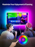 TV LED Backlight, 9.84ft LED Lights for 32-43in TV - RGB TV LED Lights with Music Sync Bluetooth APP and Remote
