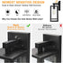 E26 SHINE HAI Dusk to Dawn Sensor Outdoor Wall Sconce, Exterior Porch Lantern Fixture with Socket & Glass Shade
