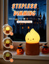 WANIDEA Flameless Candles Lamp, Cute Night Light,Torch Stump Light, LED Tea Lights Candles Rechargeable Night