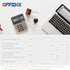 OFFIDIX Desktop Calculator, 12 Digit Large LCD Display, Solar Battery Dual Power, Business Calculator for Office