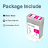 PFI107M Ink Cartridge PFI-107 Compatible for Canon imagePROGRAF iPF670 iPF680 iPF770 (130ml, Magenta)
