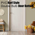 Pushglossy 1 36" 1-3/4" Pcs Double Bubble Kerf Door Sweep Wide Vinyl Weatherstrip Seal for Exterior Doors, Energy