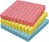Better Office Products Lined Sticky Notes, 3 x 3, 3 Pack, 300 Sheets (100/Pad) in Assorted Pastel Colors with Strong