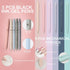 Back to School Aesthetic Supplies - 57Pcs Cute School Essentials - Big Capacity Pen Case & Pastel Highlighters