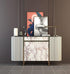 85" x15.8" White Brown Marble Contact Paper, Glossy Peel and Stick Wallpaper for Kitchen and Bathroom Countertops