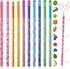 Outus 40 Pieces Scented Pencils with Eraser, HB Graphite Pencils with Fruit Elements for School Stationery