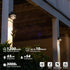 HFVLITE IP54 1-Pack Solar Wall Light Outdoor Dusk to Dawn, Aluminum Wall Sconce Waterproof, Cordless LED Decor Light