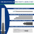 100Pcs 22 Gauge 1 Inch Luer Lock for Industrial Lab, Measuring and Plants, Individually Sealed