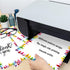 80 8.5 11 Whaline Sheets Colorful Crayon Border Stationery Paper Cute Letterhead Letter Writing Paper Single-Sided