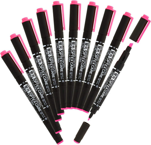 Zebra B-WKCR1-P Optex Care Highlighter – Pink, 10 Pieces