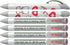 Greeting Pen Rotating Message Nurse Pen - #1 Nurse (Silver Top) - 6 Pack (36546)