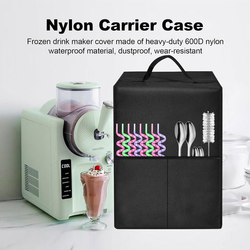 Frozen Margaritas,Frozen Slushie Machine Cover for GreenPan Frost Ice Cream Maker,Heavy Duty Waterproof Protective