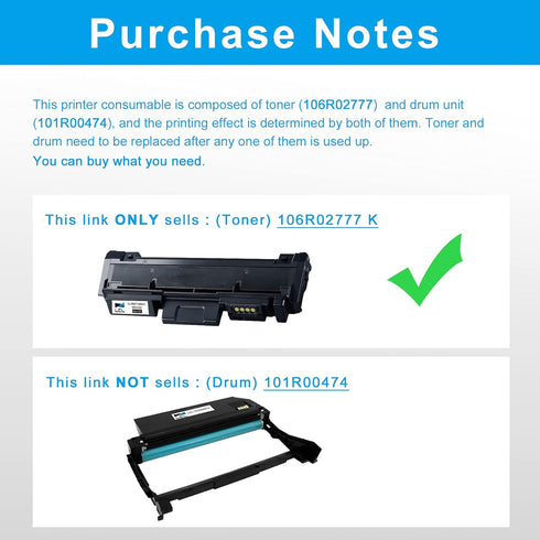 LCL Compatible Toner Cartridge Replacement for Xerox 106R02777 106R02775 Phaser 3260DNI 3260DI 3215 3225 (1-Pack Black)