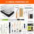 31 9" 4" King Origin Pcs Paint Roller Kit, & Paint Roller Extension Pole, Paint Brushes, Paint Tray & Liners | Paint