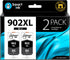 Smart Ink Compatible Ink Cartridge Replacement for HP 902XL (Combo Pack: 2 Black) for OfficeJet Pro 6978 6968
