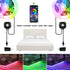 2 Set*9.84ft Color/Dimmable/Dynamic Sync/5V Under Bed Lights Motion Activated RGB LED Strip Light, App Control/Variety