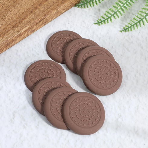 SULIKJHUI 8 4cm/1.57 Inch Pcs Cutting Board Rubber Feet, Self-Adhesive Silicone Feet for Cutting Board, Anti-Slip
