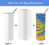 Sublimation Shrink Wrap Sleeves, 5x10 Inch White Heat Transfer Film Bags for Mugs, Cups, Tumblers, 50 Pcs