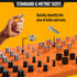 Thread Checker with All-Metal Board, Nut & Bolt Thread Gauge for Standard and Metric Sizes, Wall-Mountable