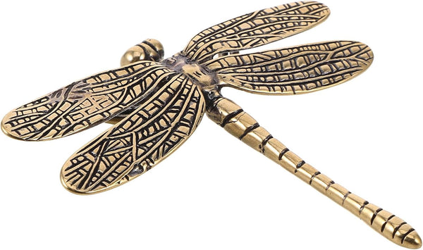 Vintage Brass Dragonfly Cabinet Handles Unique Decorative Pulls for Dressers Wardrobes Kitchen
